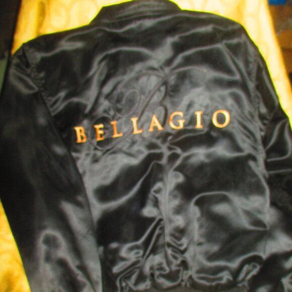 Vintage Rare Bellagio Bomber Style Satin Jacket Size Ladies Small - Picture 3 of 4